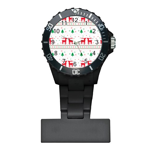 Red Green And Blue Christmas Themed Illustration Plastic Nurses Watch from ArtsNow.com Front