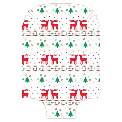 Red Green And Blue Christmas Themed Illustration Luggage Cover (Large) from ArtsNow.com Front