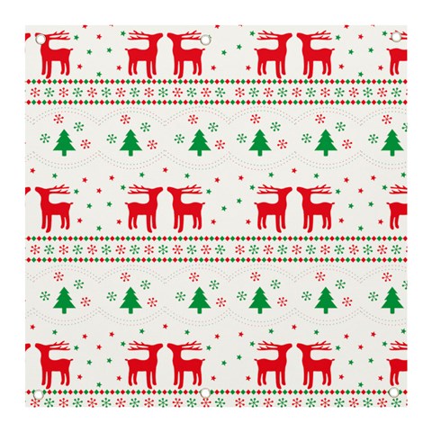 Red Green And Blue Christmas Themed Illustration Banner and Sign 3  x 3  from ArtsNow.com Front