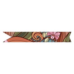 Multicolored Flower Decor Flowers Patterns Leaves Colorful Midi Wrap Pencil Skirt from ArtsNow.com Hem