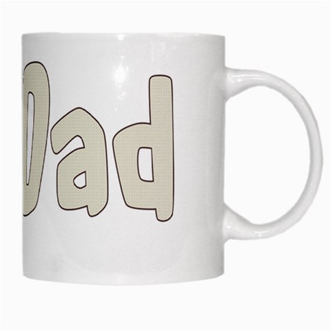 fatherday222 White Mug from ArtsNow.com Right