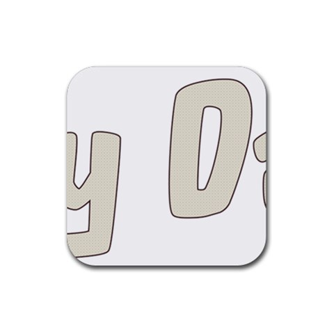 fatherday222 Rubber Coaster (Square) from ArtsNow.com Front