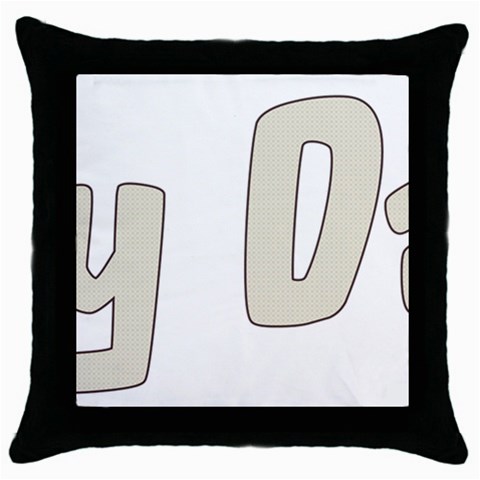 fatherday222 Throw Pillow Case (Black) from ArtsNow.com Front