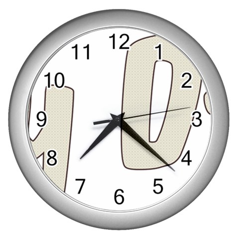 fatherday222 Wall Clock (Silver) from ArtsNow.com Front