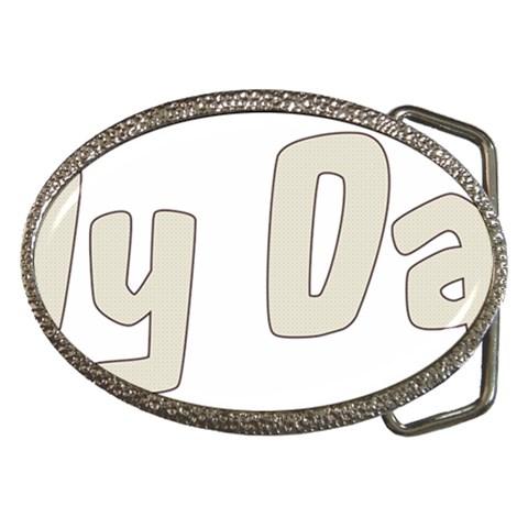 fatherday222 Belt Buckle from ArtsNow.com Front