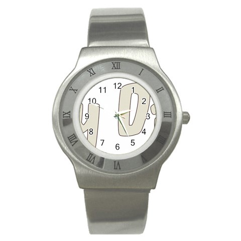 fatherday222 Stainless Steel Watch from ArtsNow.com Front