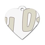 fatherday222 Dog Tag Heart (One Side)