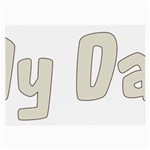 fatherday222 Glasses Cloth (Large, Two Sides)