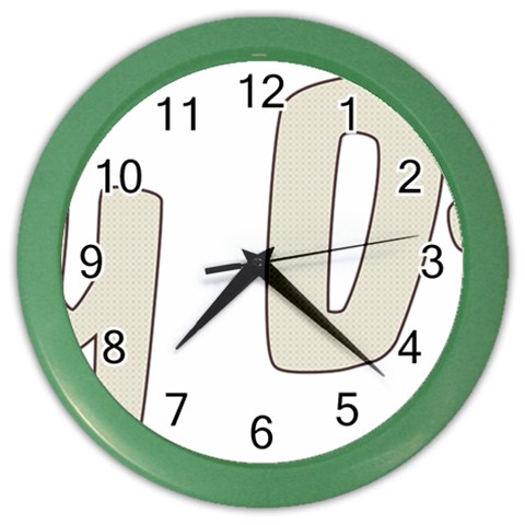 fatherday222 Color Wall Clock from ArtsNow.com Front