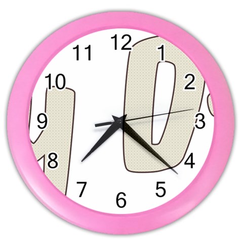 fatherday222 Color Wall Clock from ArtsNow.com Front