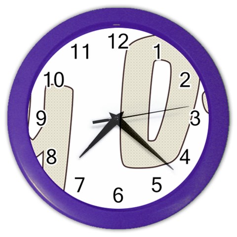 fatherday222 Color Wall Clock from ArtsNow.com Front