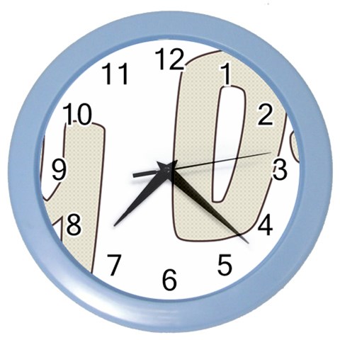 fatherday222 Color Wall Clock from ArtsNow.com Front