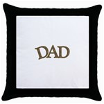 fatherday221 Throw Pillow Case (Black)