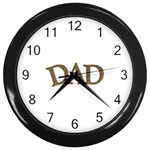 fatherday221 Wall Clock (Black)