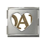 fatherday221 Mega Link Heart Italian Charm (18mm)