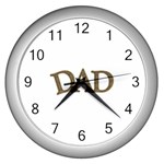 fatherday221 Wall Clock (Silver)