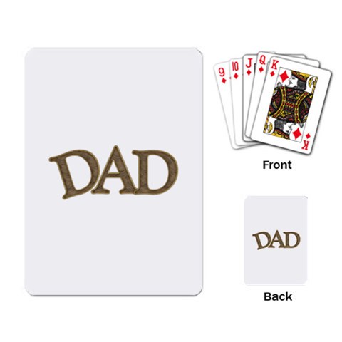 fatherday221 Playing Cards Single Design from ArtsNow.com Back