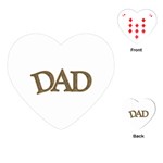 fatherday221 Playing Cards (Heart)