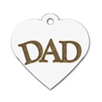 fatherday221 Dog Tag Heart (Two Sides)