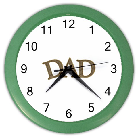 fatherday221 Color Wall Clock from ArtsNow.com Front