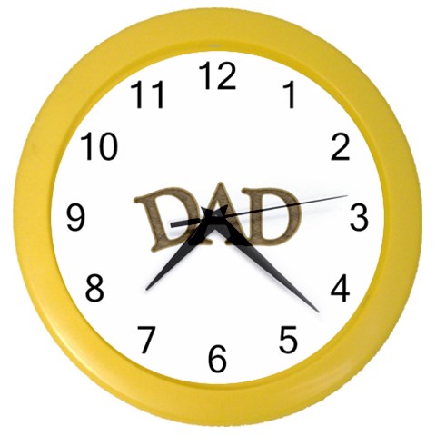 fatherday221 Color Wall Clock from ArtsNow.com Front