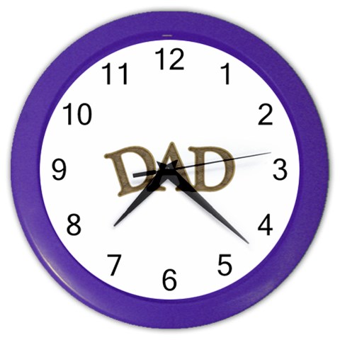 fatherday221 Color Wall Clock from ArtsNow.com Front