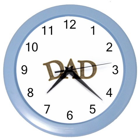 fatherday221 Color Wall Clock from ArtsNow.com Front