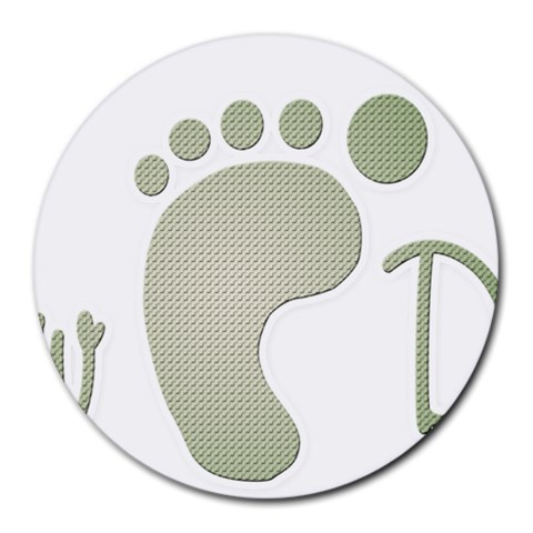 New dad Round Mousepad from ArtsNow.com Front