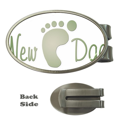 New dad Money Clip (Oval) from ArtsNow.com Front