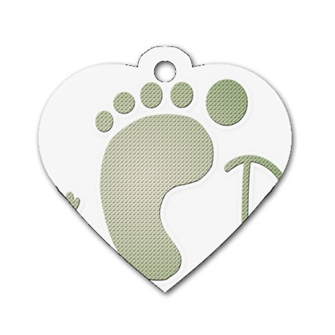 New dad Dog Tag Heart (One Side) from ArtsNow.com Front