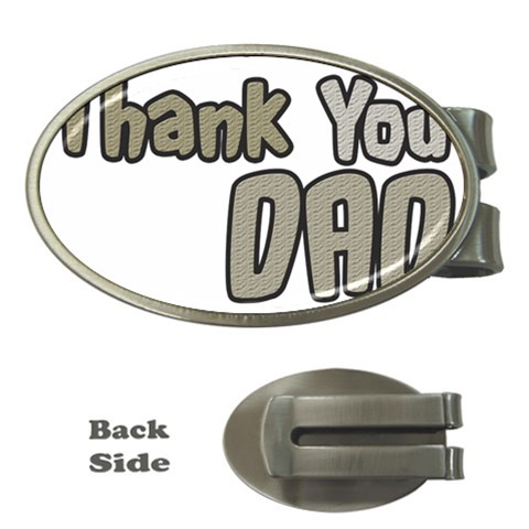 dad_0 Money Clip (Oval) from ArtsNow.com Front