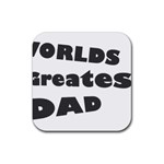 dad Rubber Square Coaster (4 pack)
