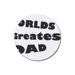 dad Rubber Round Coaster (4 pack)