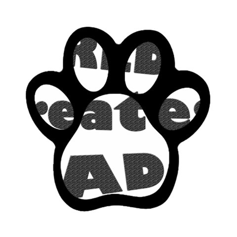 dad Magnet (Paw Print) from ArtsNow.com Front