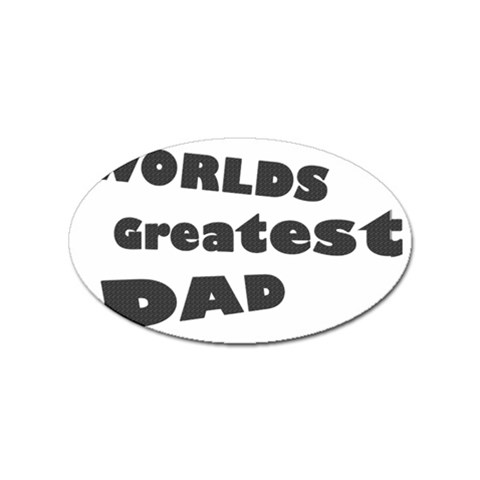 dad Sticker Oval (10 pack) from ArtsNow.com Front