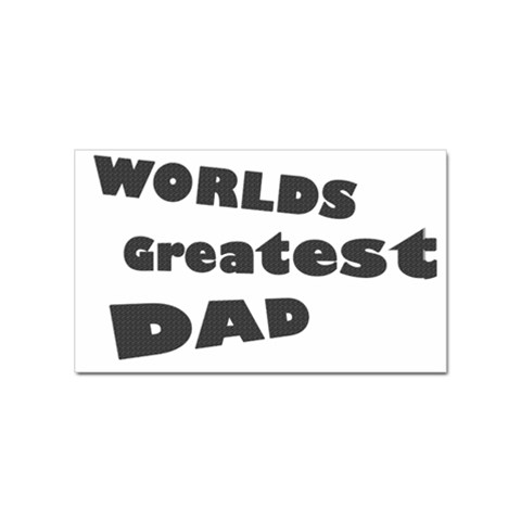 dad Sticker Rectangular (10 pack) from ArtsNow.com Front