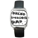 dad Square Metal Watch