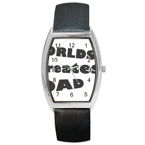 dad Barrel Style Metal Watch from ArtsNow.com Front