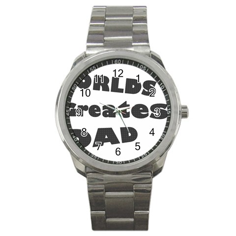 dad Sport Metal Watch from ArtsNow.com Front