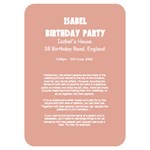 Birthday Card Invitation Card 5  x 7  (Rounded)