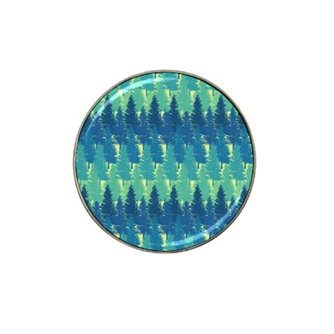 Christmas Trees Pattern Digital Paper Seamless Hat Clip Ball Marker (4 pack) from ArtsNow.com Front