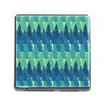 Christmas Trees Pattern Digital Paper Seamless Memory Card Reader (Square 5 Slot)