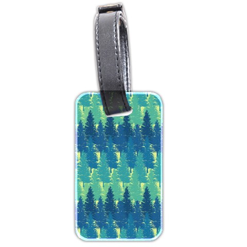 Christmas Trees Pattern Digital Paper Seamless Luggage Tag (two sides) from ArtsNow.com Front