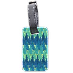 Christmas Trees Pattern Digital Paper Seamless Luggage Tag (two sides) from ArtsNow.com Front