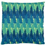 Christmas Trees Pattern Digital Paper Seamless Large Cushion Case (One Side)