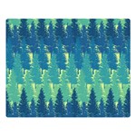 Christmas Trees Pattern Digital Paper Seamless Premium Plush Fleece Blanket (Large)