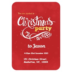 xmas Invitation Card 5  x 7  (Rounded) from ArtsNow.com Back