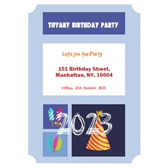 Birthday Invitation Card 5  x 7  (Ticket) from ArtsNow.com Left