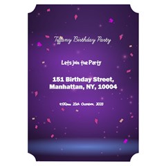 Birthday Invitation Card 5  x 7  (Ticket) from ArtsNow.com Left