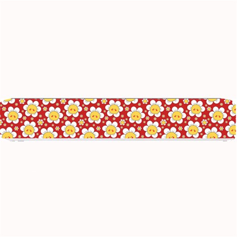 cute smile face chamomile Small Bar Mat from ArtsNow.com 24 x4  Bar Mat